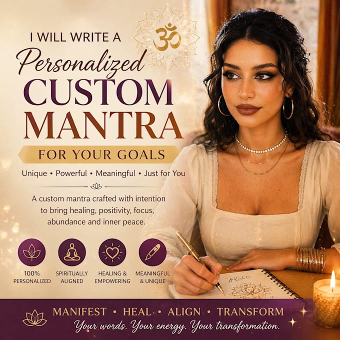 write a personalized custom mantra for your goals
