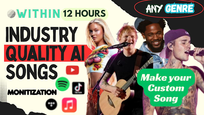 create industry quality custom ai song