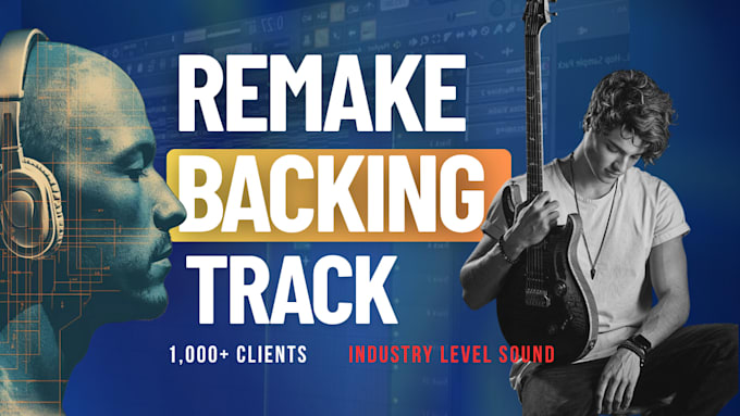 remake or recreate instrumental, cover song, backing track