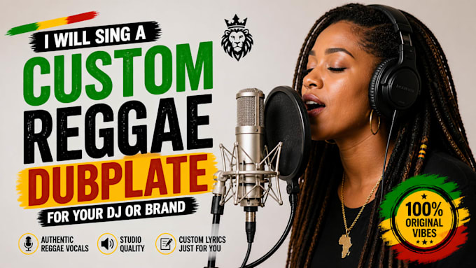 sing a custom reggae dubplate for your dj or brand