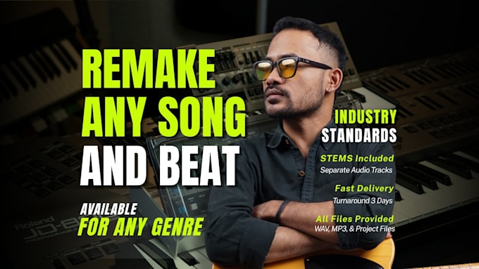 recreate and remake exclusive song or beat avoid copyright