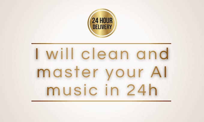 clean and master your ai music in 24h