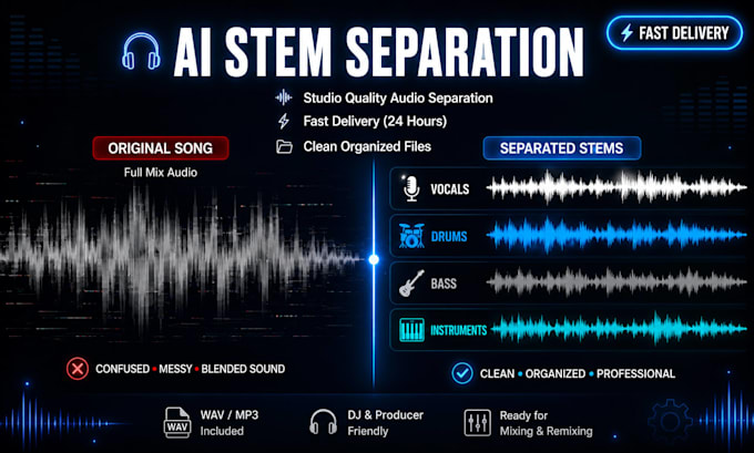 do professional ai stem separation and vocal extraction