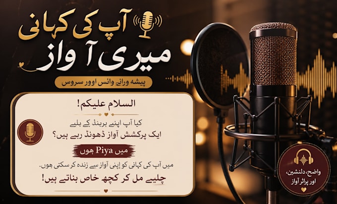 be your professional urdu and english voice over