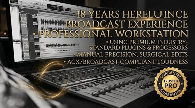 provide podcast editing, mixing and mastering