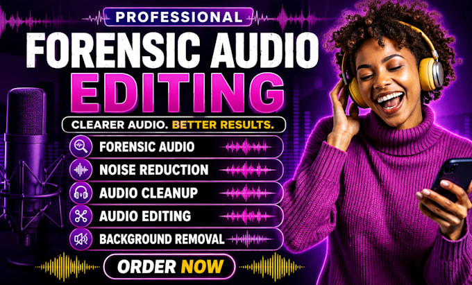 forensic audio editing noise reduction audio clean up background noise removal