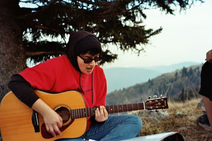 record acoustic or electric guitar for your song