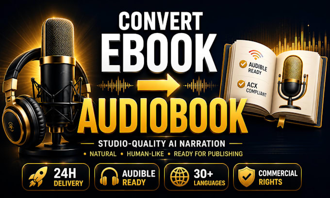 convert your ebook into an acx ready ai audiobook