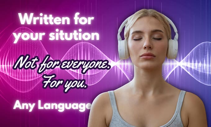 write custom subliminal audio targeting your personal challenge