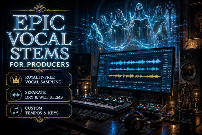 produce dark fantasy choir, epic gregorian chants, and game music