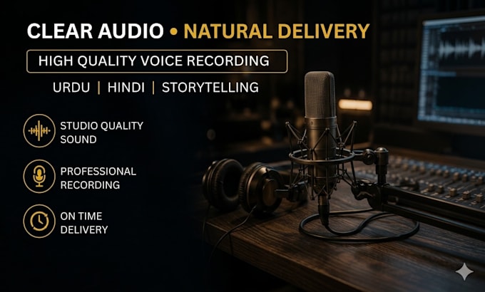 provide professional urdu voice over for documentaries