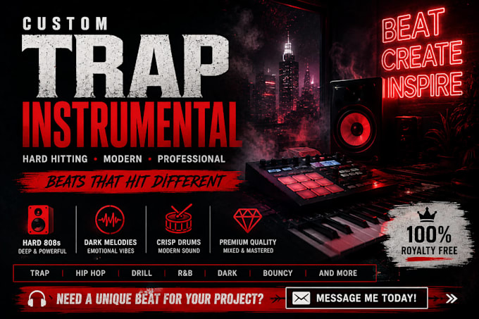 create a unique royalty free instrumental music track