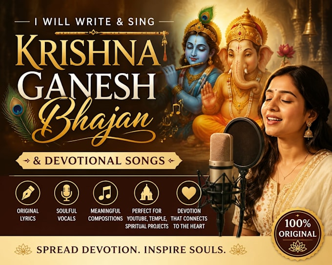 compose, write and record custom hindi devotional music