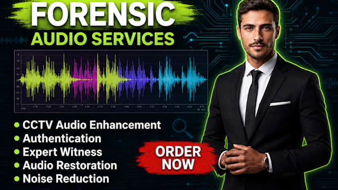 do forensic audio editing, cleanup, enhancement, voice detection, and analysis
