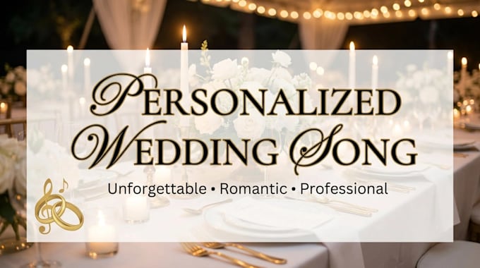 write a custom birthday song or personalized wedding song