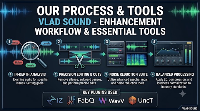 do professional audio editing and noise reduction