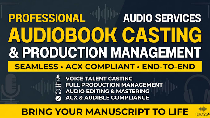 audiobook casting and promotion management