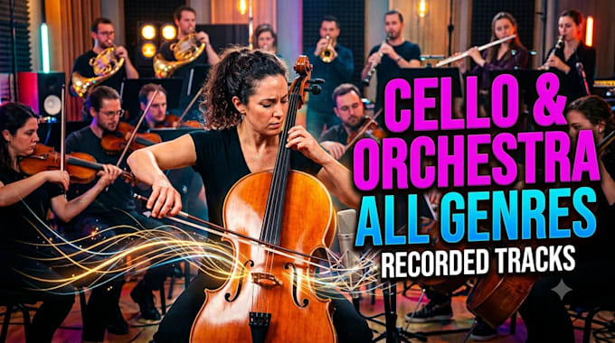 record cello tracks and orchestral instruments, all genres