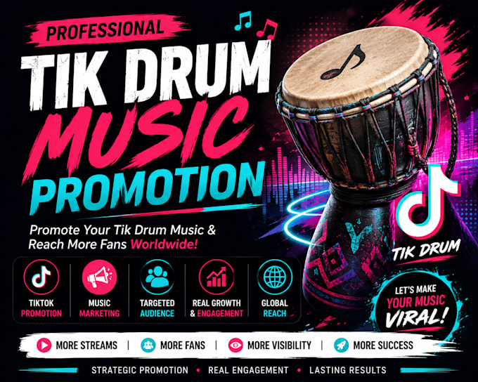 create custom tiktok drum loops percussion and rhythm tracks