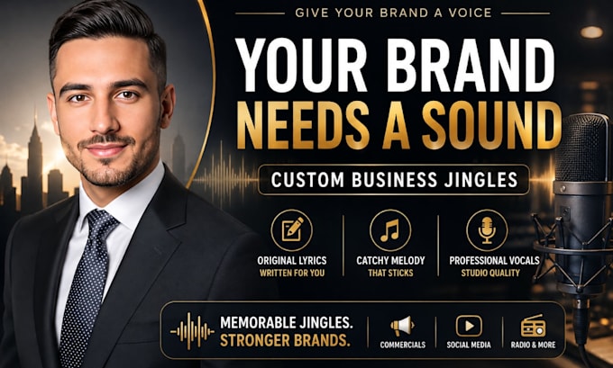 write and record a catchy business jingle for your brand