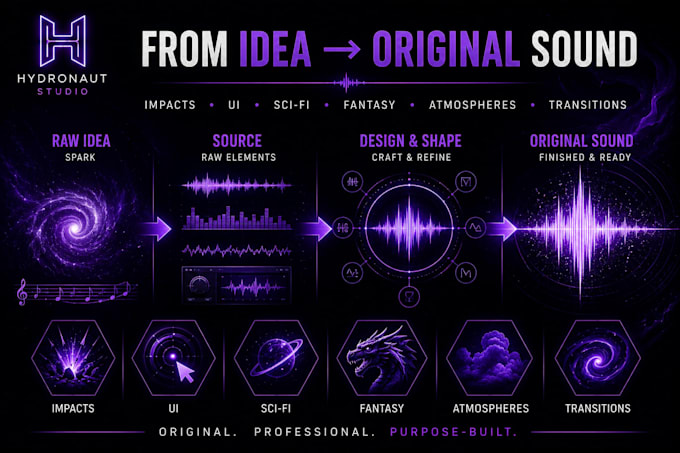 create custom sound effects and sound design