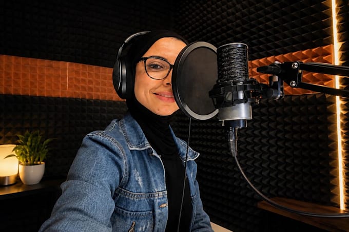 record a female arabic documentary voice over
