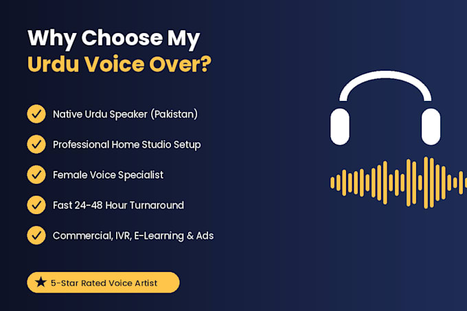 record professional urdu voiceover
