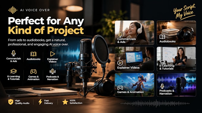 create realistic ai voice over for your project