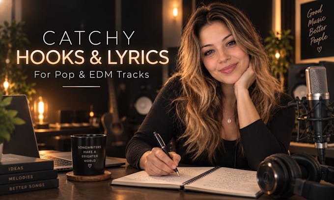 write and sing catchy pop and edm toplines for your track