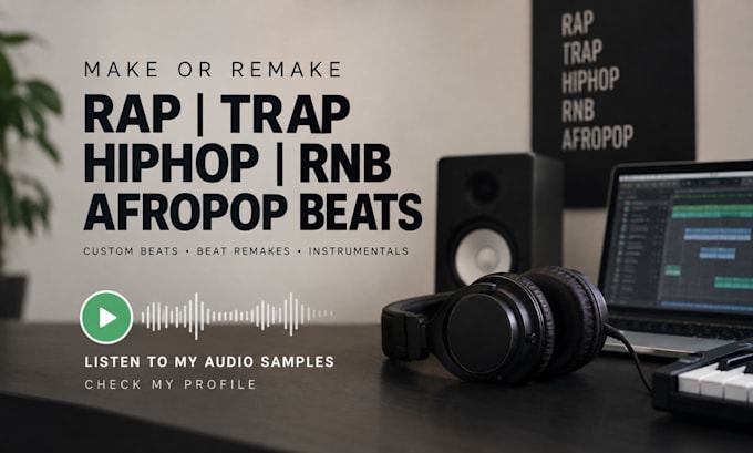 make or remake rep, trap, hiphop, rnb, afropop beats
