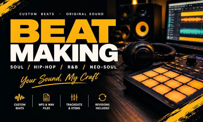 create soulful, hip pop, rnb and neo soul beats