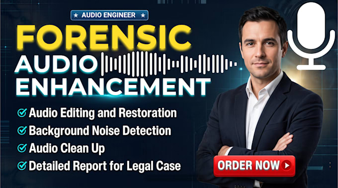 do forensic audio analysis, forensic report, audio restoration, voice detection