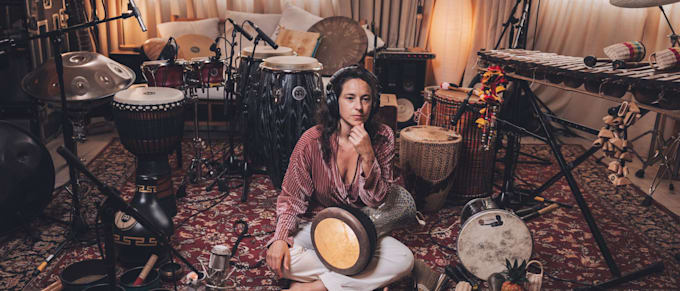 record percussion drum, djembe, marimba, vibraphone, handpan for your song