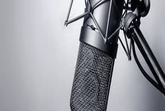 record professional male voiceover or narration