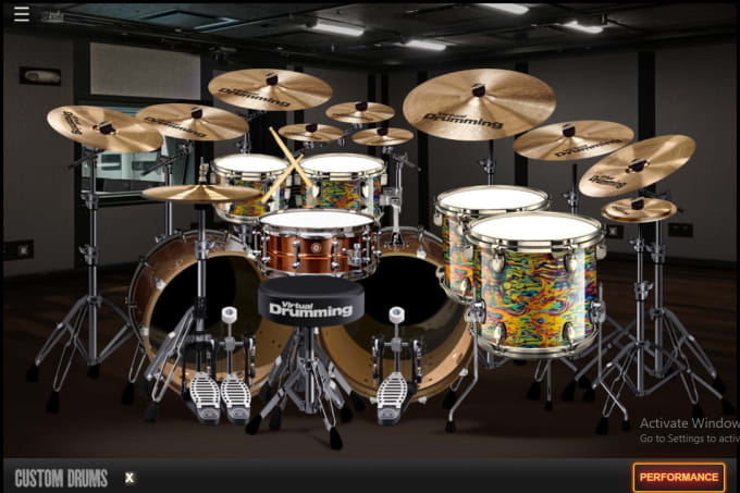 Virtual drumming custom sale