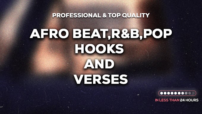 sing and write your rnb, afrobeats and pop hits
