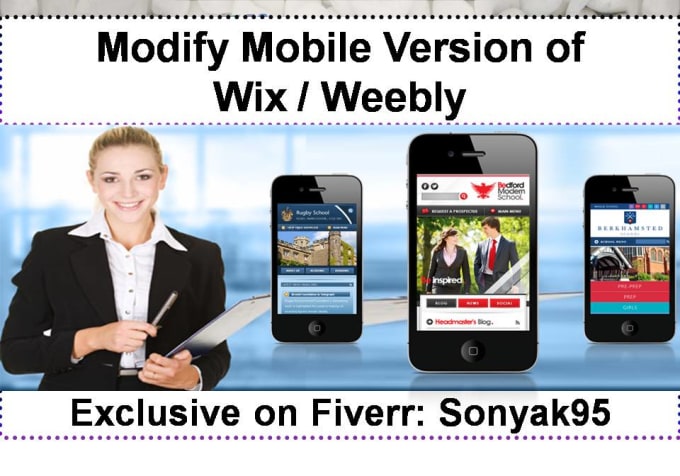 Gig Preview - Modify or update retina ready mobile version of wix or weebly websites