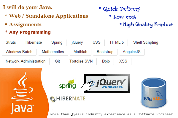 Gig Preview - Do your java applications and any programming task