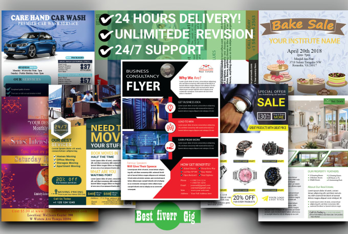 Gig Preview - Design professional flyer, poster, brochure within 24 hours