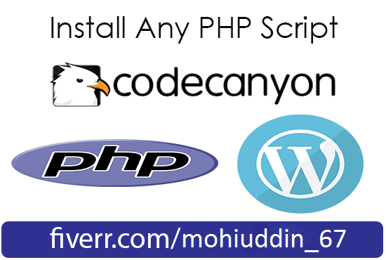 Gig Preview - Install and configure any PHP scripts from codecanayon