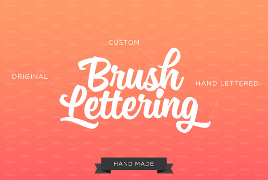 Gig Preview - Create a hand drawn brush lettering logo design