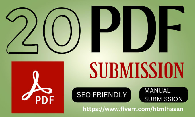 Gig Preview - Do a manual PDF submission to top 20 document sharing sites