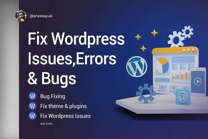 Gig Preview - Fix any wordpress issues errors and bugs in 24 hrs