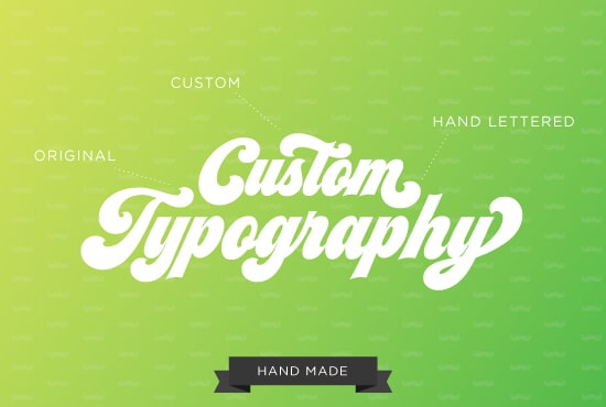 Gig Preview - Design a custom typography logo in hand drawn lettering