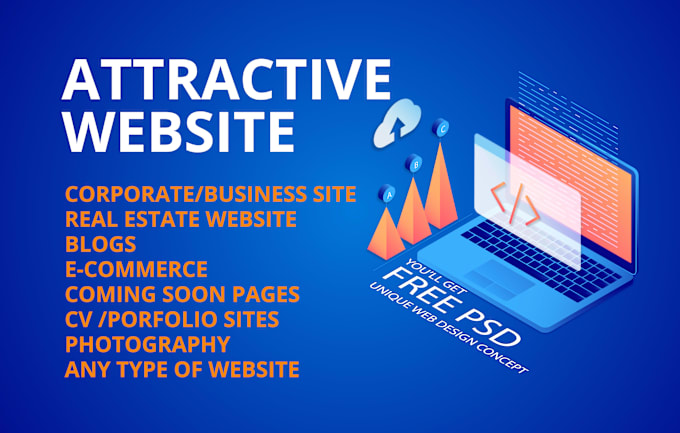 Gig Preview - Create an attractive website