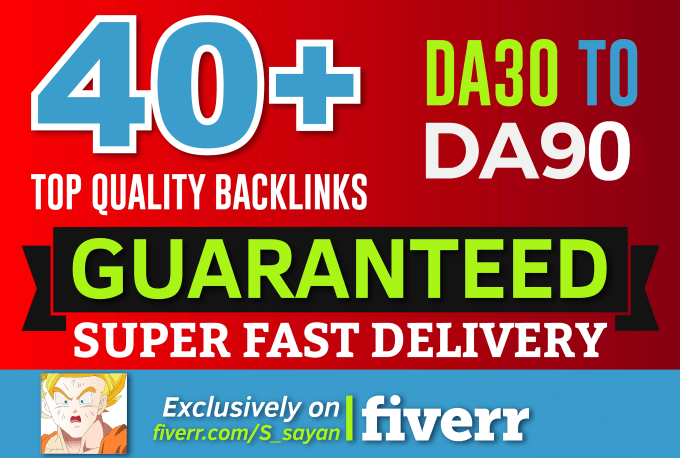 Gig Preview - Build 40 SEO backlinks with good da in 24 hours, links, dofollow