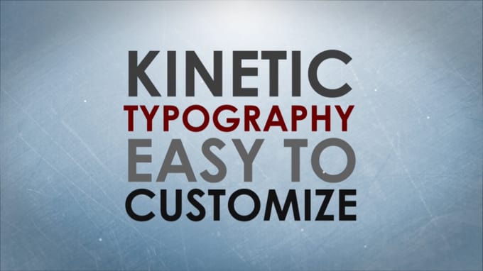 Gig Preview - Do kinetic typography video animation in after effect