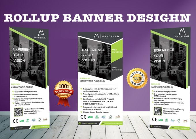 Bestseller - design professional, print ready roll up banner within 24hrs