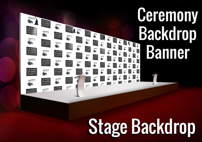 Gig Preview - Design red carpet backdrop,step and repeat