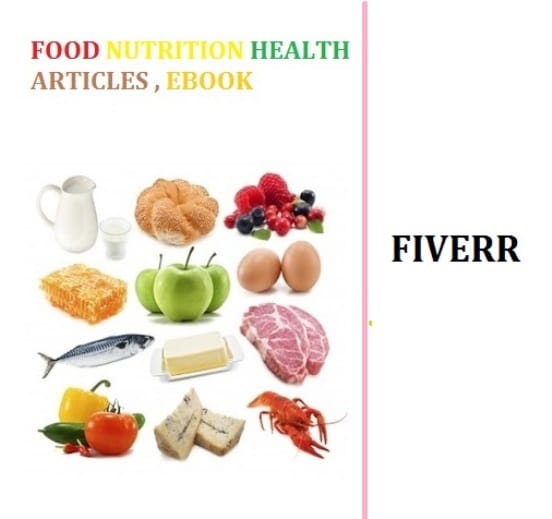 Gig Preview - Write food, nutrition, health articles, ebook